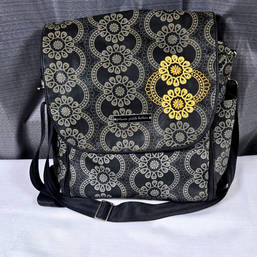 Petunia Pickle Bottom Boxy Diaper Bag Backpack W/ Changing Pad Wipes Container